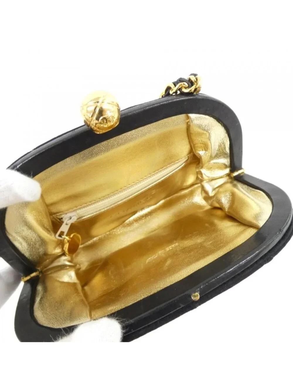 Chanel Vintage Bag Handbag Black